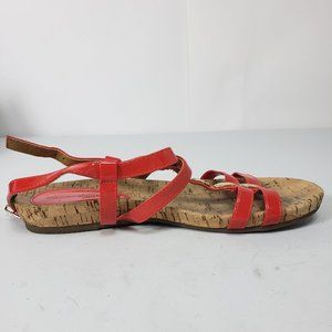 Gladiator Sandals Red Cork Board 7.5